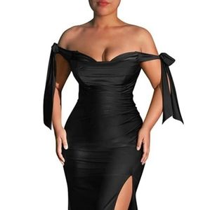 Black Sexy Long Prom/Wedding Gown